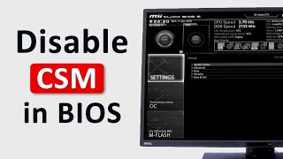 How to Disable CSM in BIOS  How to Enable UEFI Mode in BIOS [upl. by Russell907]