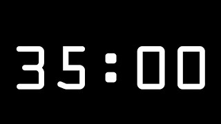 35 Minute Timer with Alarm Count Up Stopwatch [upl. by Nwahsav812]