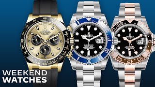 Rolex Daytona vs Rolex Submariner vs Rolex GMT Master II All Three Rolex Watches Get Reviewed [upl. by Llennod736]