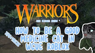 How to be a good medicine cat in Warrior Cats Ultimate Edition Roblox ft StormyDusk [upl. by Ahsatel]