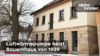 Luftwärmepumpe heizt Altbau von 1939 [upl. by Ahtiuqal]