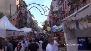 Feast of San Gennaro in Little Italy NYC [upl. by Ennaylloh387]