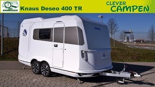 Knaus Deseo 400 TR 2019 Transportcaravan für Motorrad amp mehr  TestReview  Clever Campen [upl. by Kiley]