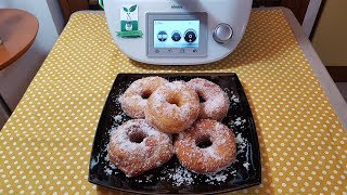 Ciambelle fritte  zeppole napoletane  fatti fritti  graffe bimby per TM6 TM5 TM31 TM21 [upl. by Llegna]