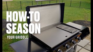 Howto Season Your Flat Top Griddle  Charbroil® [upl. by Ekard]