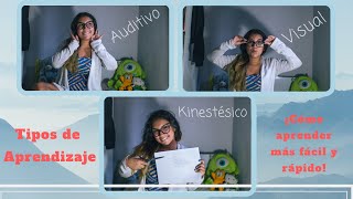 ¿CÓMO SACAR 100 EN TUS EXÁMENES  Tipos de Aprendizaje Auditivo Visual y Kinestésico 💡 [upl. by Annaej973]