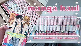 manga haul amp unboxing  kimi ni todoke 26 volumes no talking ☆ °₊ˎˊ˗ [upl. by Georgia53]