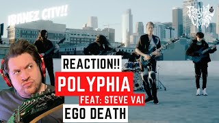 Two Titans Unite Polyphia with Vai  Ego Death Reaction [upl. by Rehpotsihc]