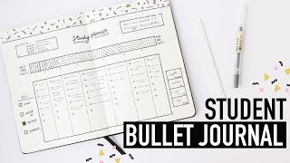 Bullet Journaling FOR STUDENTS ✏️backtoschool spreads for university  college [upl. by Yttap668]