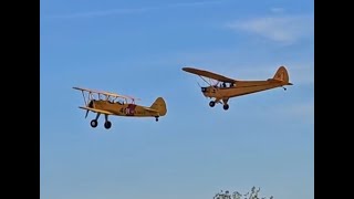 Stearman Cub and Pitts S2B at Schaumburg Hops amp Props 2024 [upl. by Aik]