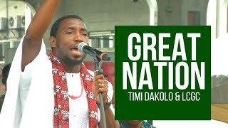 Great Nation  Timi Dakolo amp The Lagos Community Gospel Choir LCGC Live at Freedom Rally [upl. by Merrell]