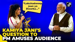 “Lakshadweep jaun ya Dwarka…” Kamiya Jani receives Best Travel Creator award from PM Narendra Modi [upl. by Kellda]