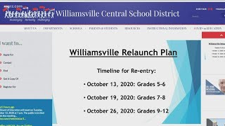 Williamsville school relaunches on Tuesday [upl. by Amlez]