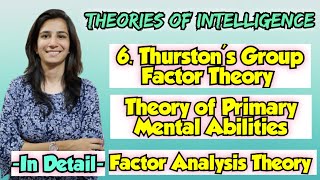 Thurston Primary Mental AbilitiesGroup Factor Theory For All Teaching Exams InculcateLearning [upl. by Ehcnalb]