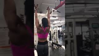 IFBB Pro Jehina doing her fav Pull Ups [upl. by Peedsaj809]