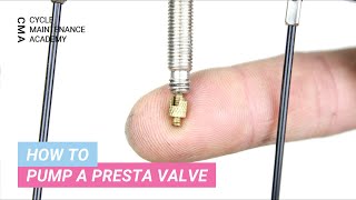 How To Pump A Presta Valve [upl. by Monto]