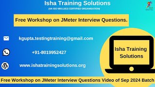 Free Workshop on JMeter Interview Questions [upl. by Arada]