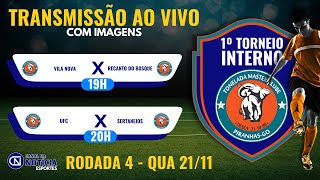 1º TORNEIO INTERNO DE FUTEBOL SOCIETY DO TONELADA MASTER CLUBE – PIRANHAS GO  RODADA 4 [upl. by Auhsuj34]