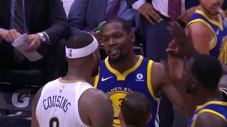 Kevin Durant and DeMarcus Cousins Both Ejected After Exchanging Words [upl. by Lyndsay]