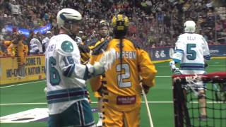 Summit Orthopedics Postgame Highlights Swarm 7 vs Knighthawks 6 OT Feb 6 2015 [upl. by Christel]