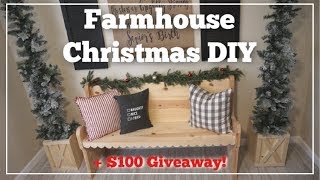 CHRISTMAS DIY TREE BOX  GIVEAWAY  Momma From Scratch [upl. by Aylmar662]