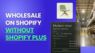 How to Set Up Wholesale on Shopify Without Shopify Plus  StepbyStep Guide for Beginners [upl. by Analiese]