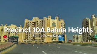 Bahria Town Karachi  Precinct 10A  Bahria Heights  Karachi Street View  15th January 2024 [upl. by Odine927]