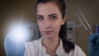 ASMR Deutsch Roleplay Ärztin untersucht dich und macht einen Hörtest soft spoken German ASMR [upl. by Ytrebil]