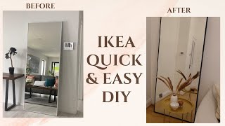 Ikea Hovet Mirror Hack  Easy DIY [upl. by Iatnahs]