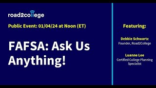 FAFSA Ask Us Anything [upl. by Uaerraj]