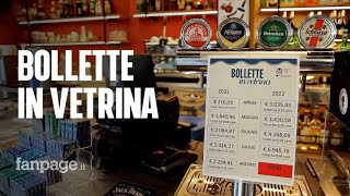 I ristoratori di Roma espongono le bollette in vetrina quotCosti triplicati è la tempesta perfettaquot [upl. by Nospmas]