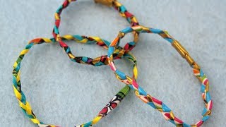 How to Make Braided Duct Tape Friendship Bracelets  Sophies World [upl. by Lovell]