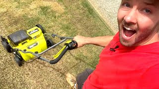 Destroying my lawn with 2 cheap scarifiersdethatchers RYOBI vs DRAPER [upl. by Thomas520]