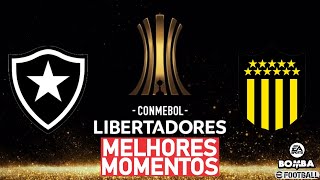 Botafogo x Peñarol MELHORES MOMENTOS 23102024  LIBERTADORES 2024 EA FC 24 [upl. by Nailimixam]