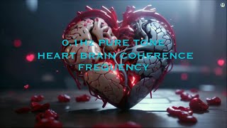 01 hertz frequency pure tone  Heart Brain coherence with binaural beats for meditation [upl. by Gaves934]