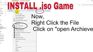 Install iso games Using WinRAR Windows PC [upl. by Aryek]