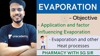 Evaporation  Application and factor Influencing Evaporation  evaporation amp other heat process [upl. by Ahsimat452]