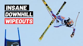 Top 5 Worst Downhill Alpine Skiing Crashes [upl. by Gabler]