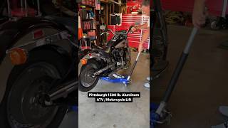 The Pittsburgh 1500 lb Aluminum ATV  Motorcycle Lift  Harbor Freight shorts [upl. by Elliot534]