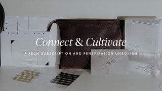 March Unboxed Grow Connections and Reflect with Planner Subscription Box  Cloth amp Paper [upl. by Nawd]