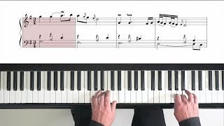 Bach Goldberg Variations “Aria” with Score  P Barton FEURICH piano [upl. by Nydnarb]