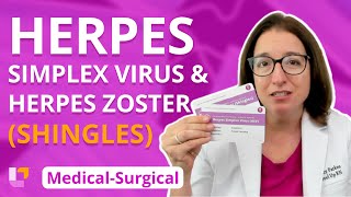 Herpes Simplex Virus and Herpes Zoster Shingles Integumentary System  MedSurg  LevelUpRN [upl. by Simona]