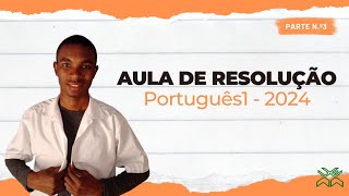 Resolução do Exame de Admissão de Português1 UEM2024 pIII [upl. by Keraj]