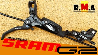 дисковые гидравлические тормоза SRAM G2 R disc bicycle brakes 💪😀🚵 [upl. by Nelluc144]