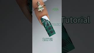 Plaid nail❄️🎄💚 handpaintednailart nails christmasnails nailart nailtutorial [upl. by Suoicerpal]