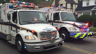 Teaneck Township 4th Of July Parade 2015 wTeaneck Ambulance [upl. by Reifnnej530]