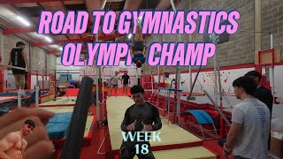 ROAD TO GYMNASTICS OLYMPIC CHAMP  WEEK 18 Crazy Vault Sesh Double Backflips  Female Takeover [upl. by Hamfurd]