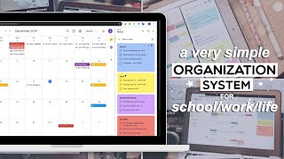 Simple organization system for schoolworklife  Google Keep amp Calendar [upl. by Macmahon]