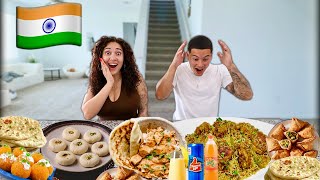 WE TRIED INDIAN FOOD FOR THE FIRST TIME [upl. by Aber791]