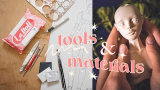 What tools amp materials I use to sculpt balljointed dolls [upl. by Ecirtram]